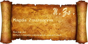 Magda Zsuzsanna névjegykártya